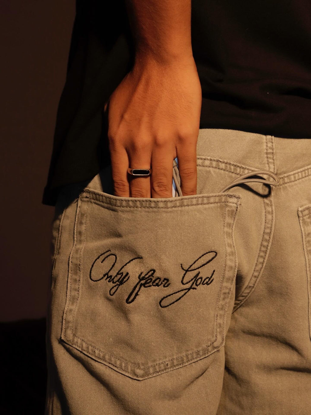 "Only Fear God" Grey Jeans