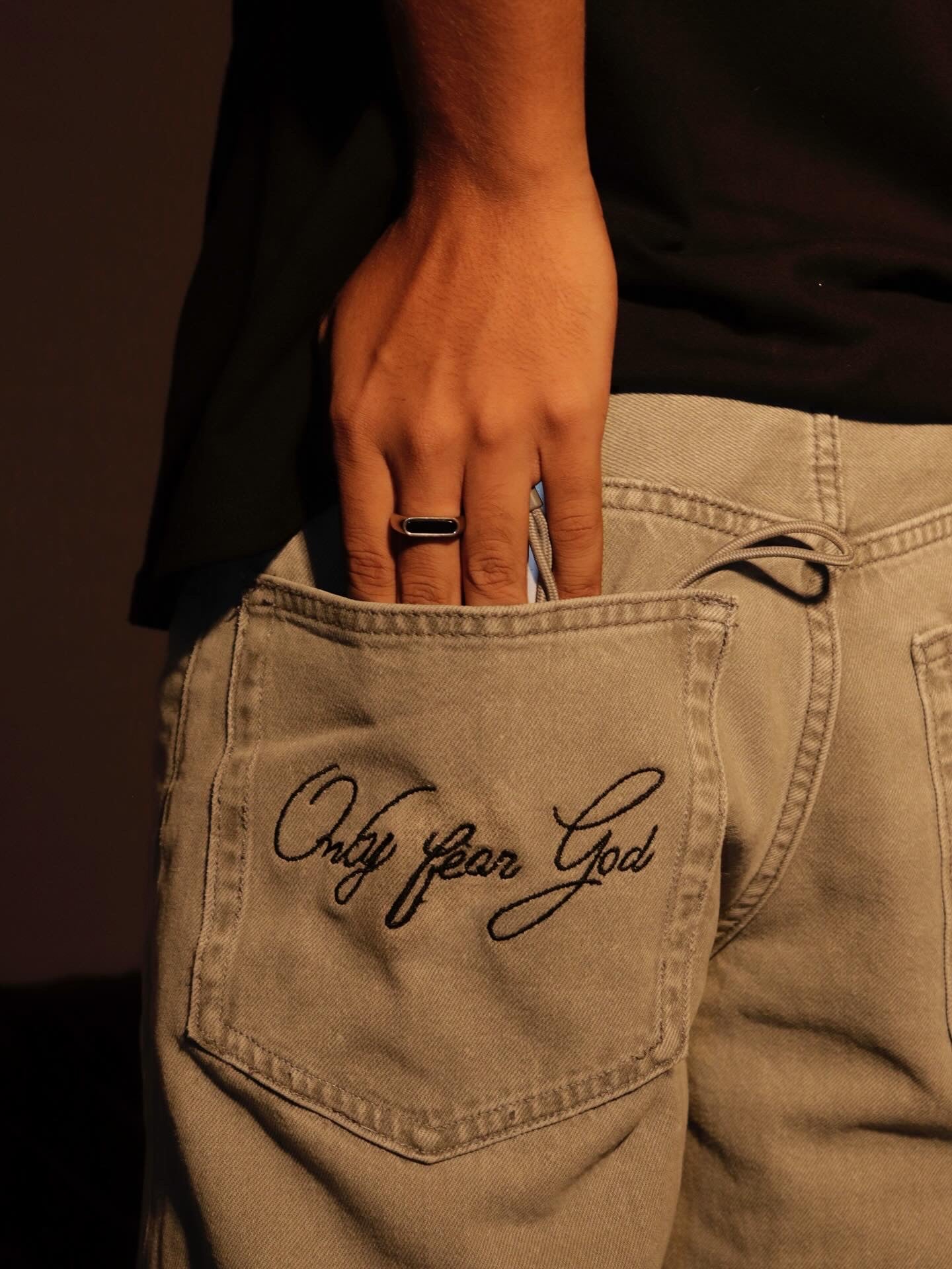 "Only Fear God" Grey Jeans