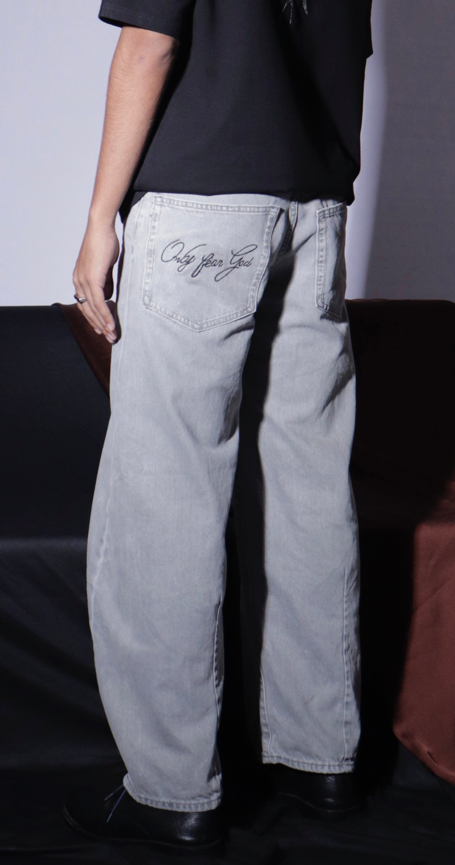 "Only Fear God" Grey Jeans