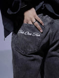 "Faith Over Fear" jeans